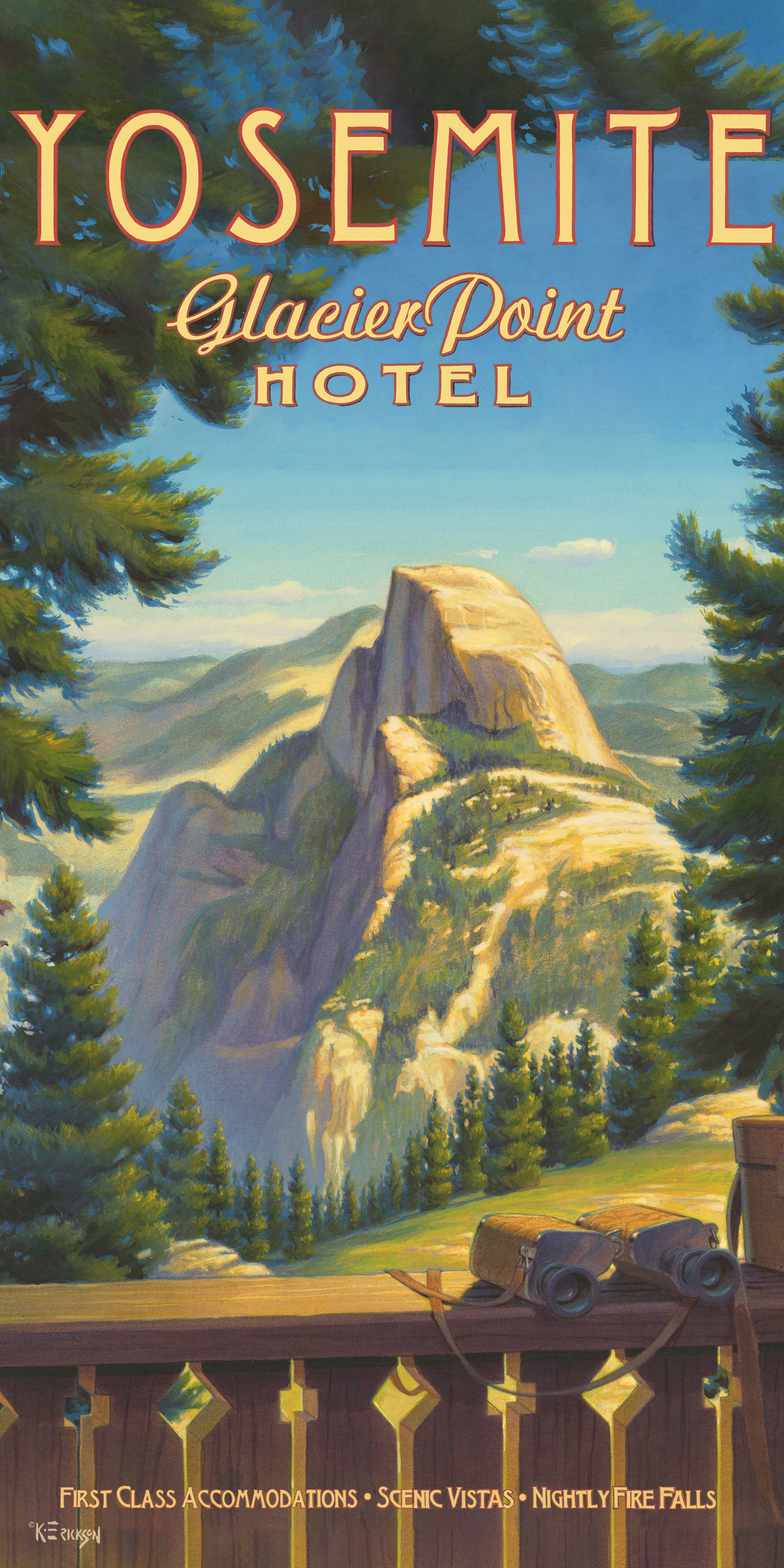 YOSEMITE - GLACIER POINT BEACH TOWEL