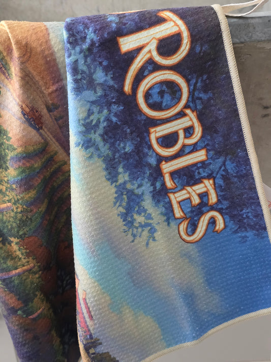 Paso Robles Wine Country Vintage Travel Poster Kitchen Towel