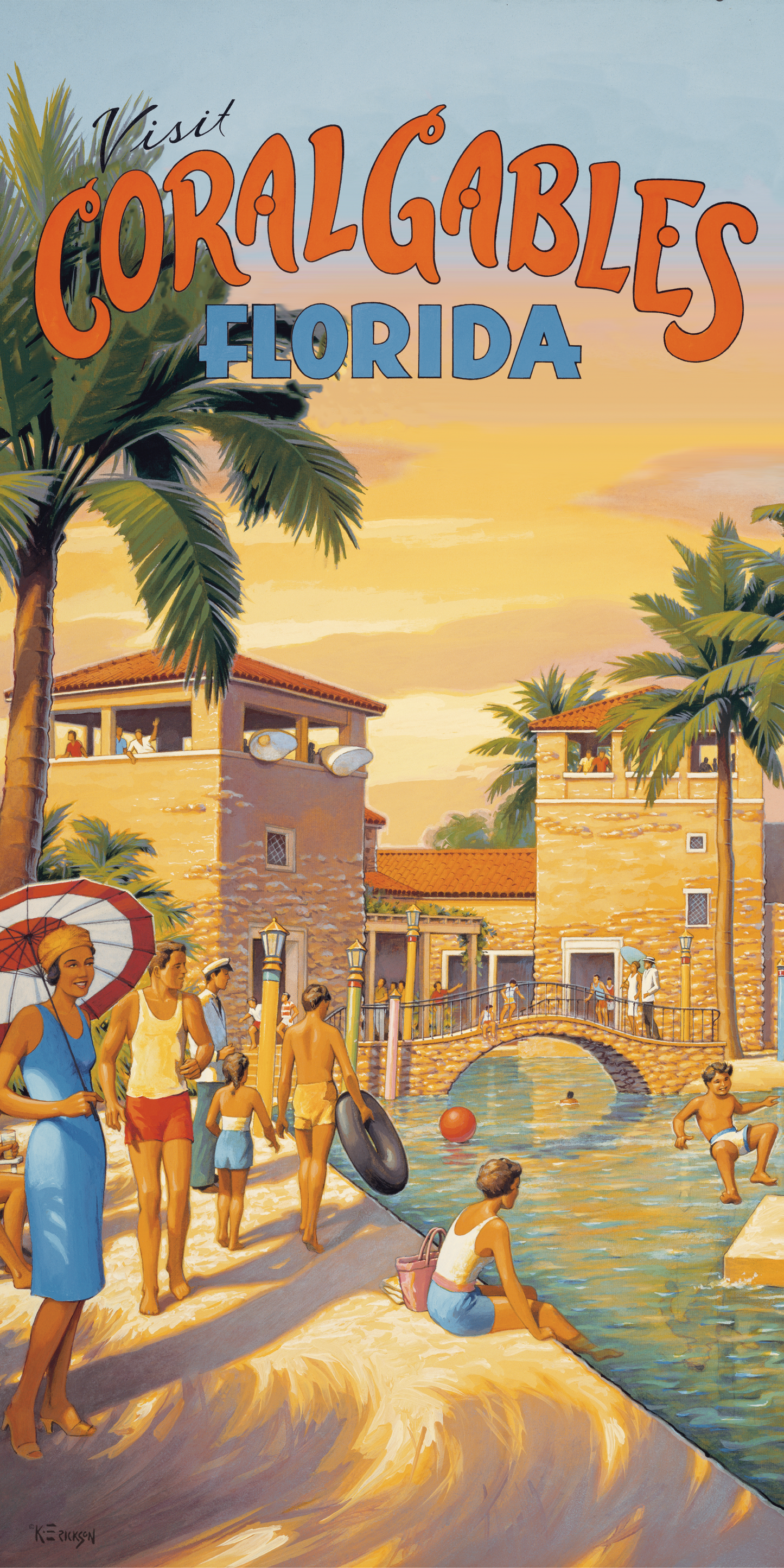 CORAL GABLES BEACH TOWEL
