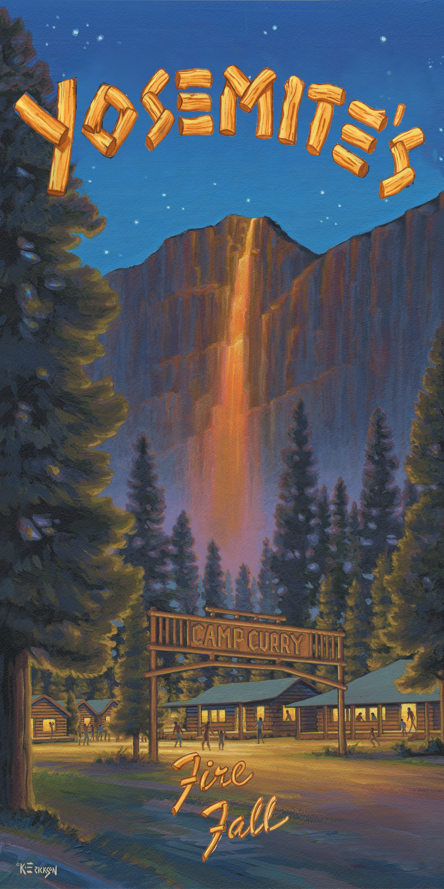 YOSEMITE - FIRE FALL BEACH TOWEL