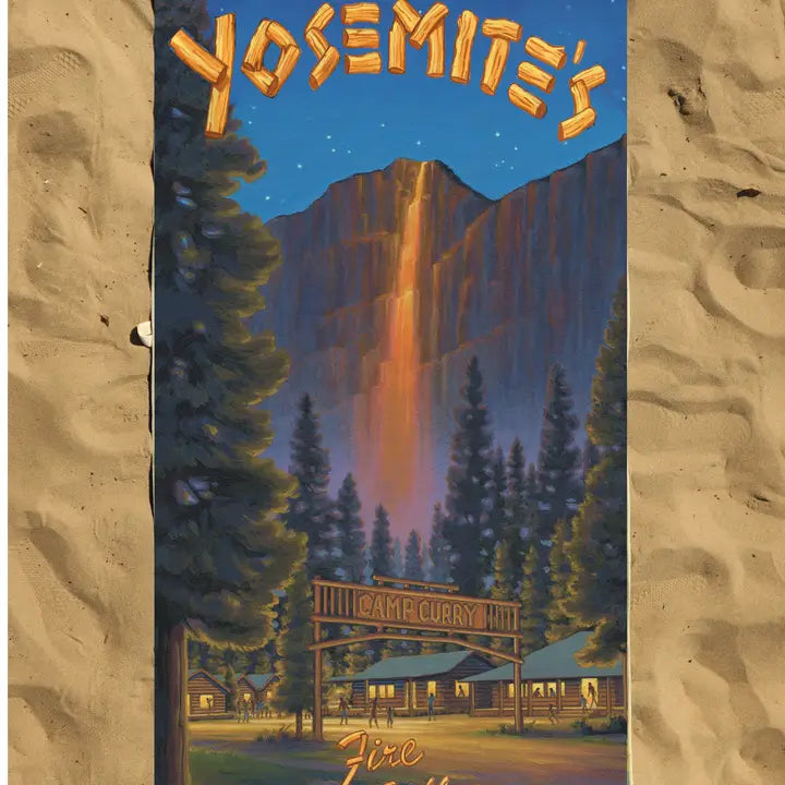 YOSEMITE - FIRE FALL BEACH TOWEL