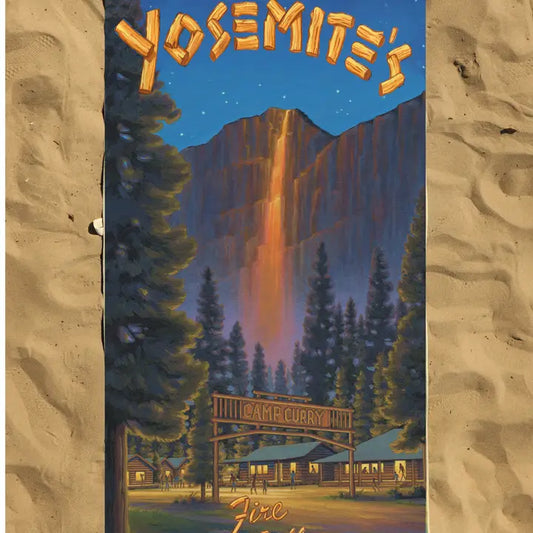 YOSEMITE - FIRE FALL BEACH TOWEL