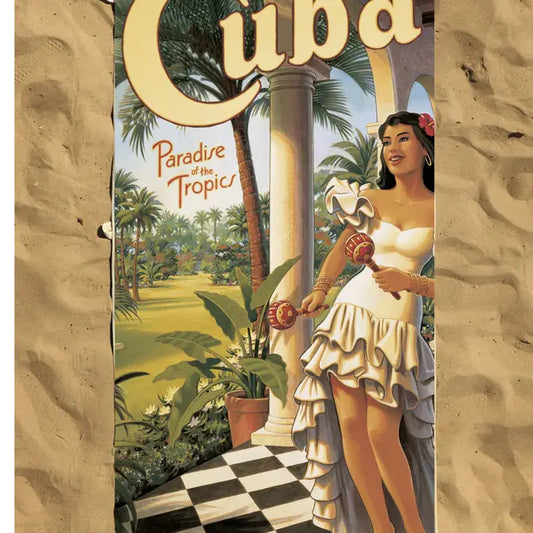 CUBA PARADISE TROPICS BEACH TOWEL