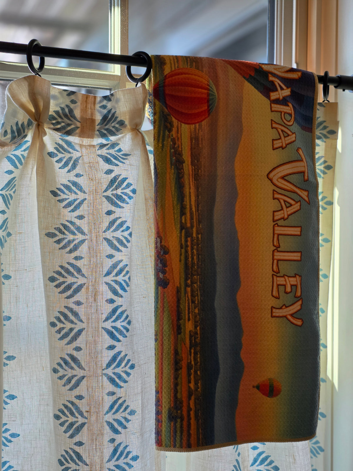 Napa Valley Wine Country Vintage Travel Poster Kitchen Towel
