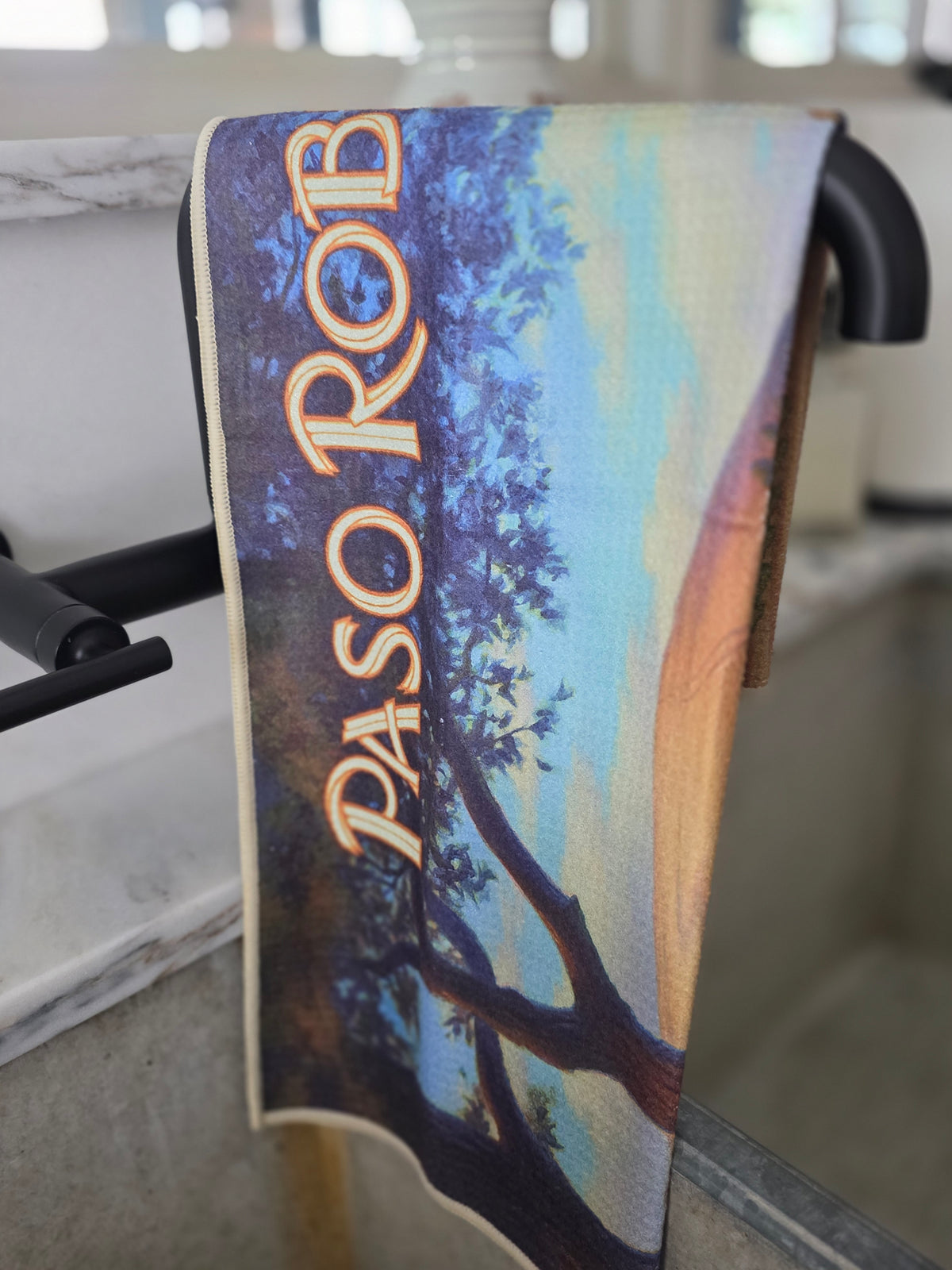 Paso Robles Wine Country Vintage Travel Poster Kitchen Towel