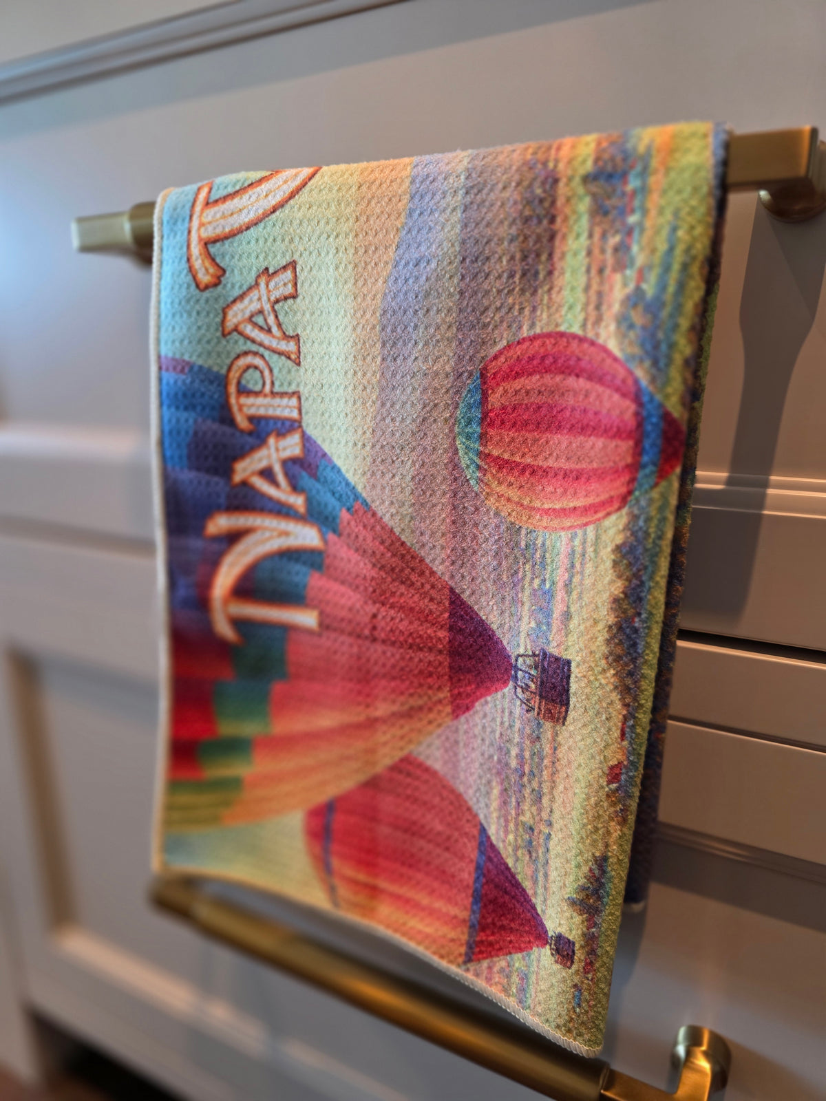 Napa Valley Wine Country Vintage Travel Poster Kitchen Towel