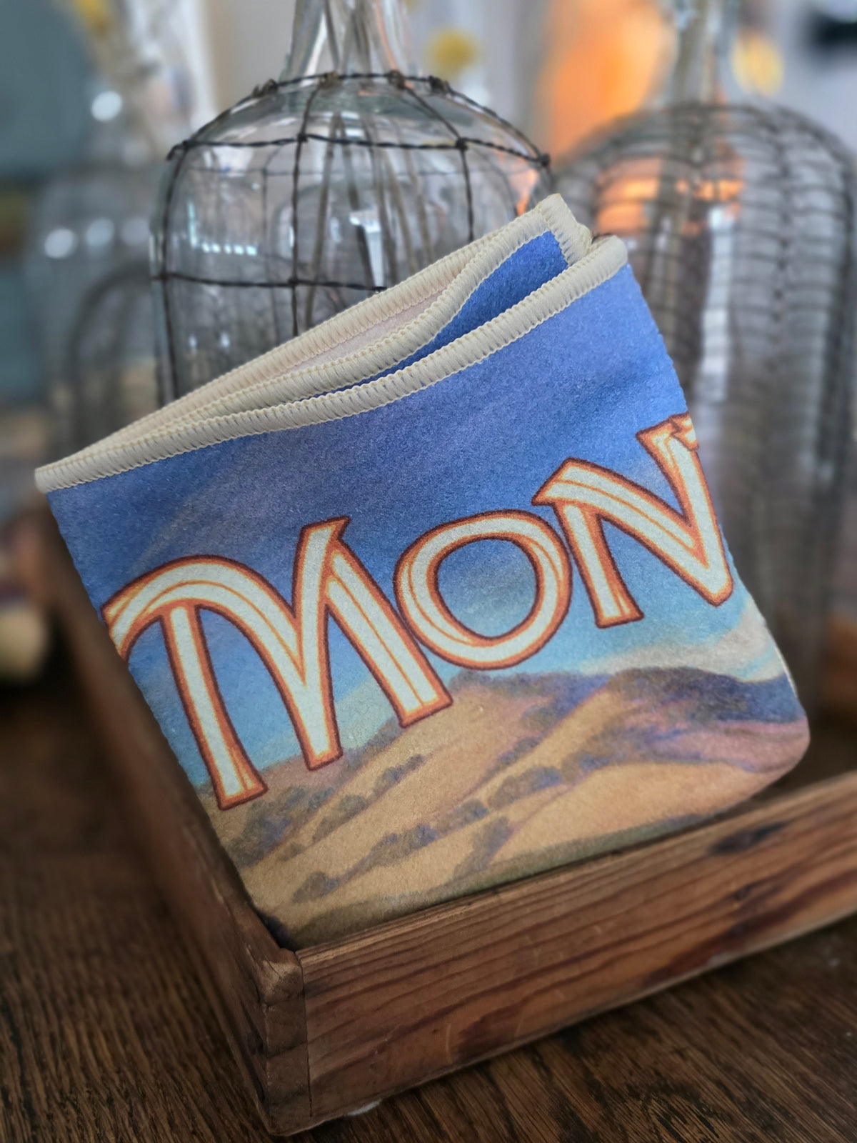 Monterey Wine Country Vintage Travel Poster Kitchen Towel