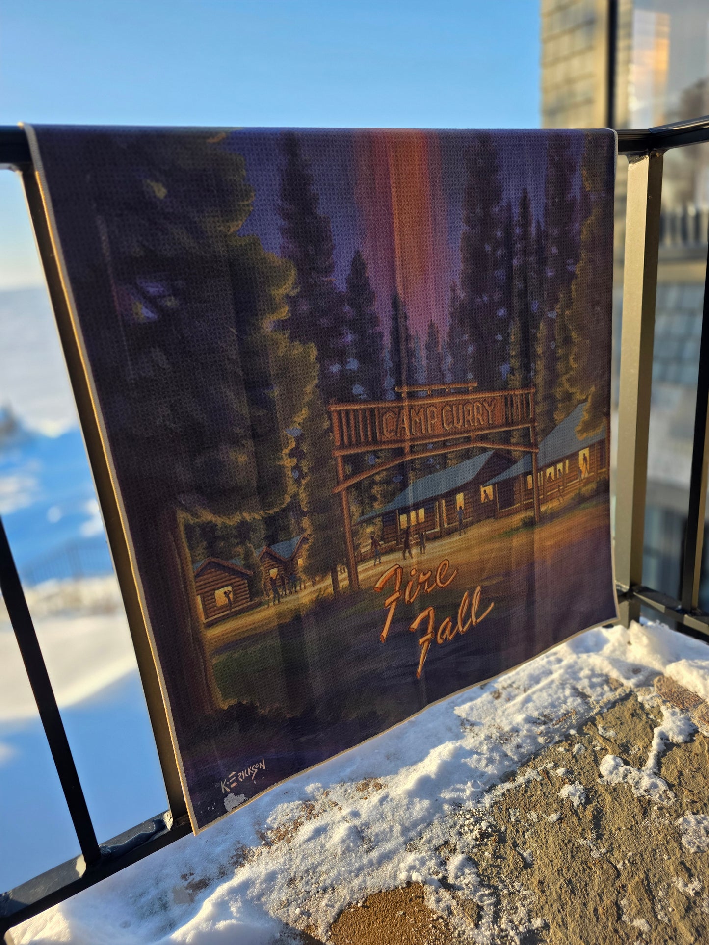 YOSEMITE - FIRE FALL BEACH TOWEL