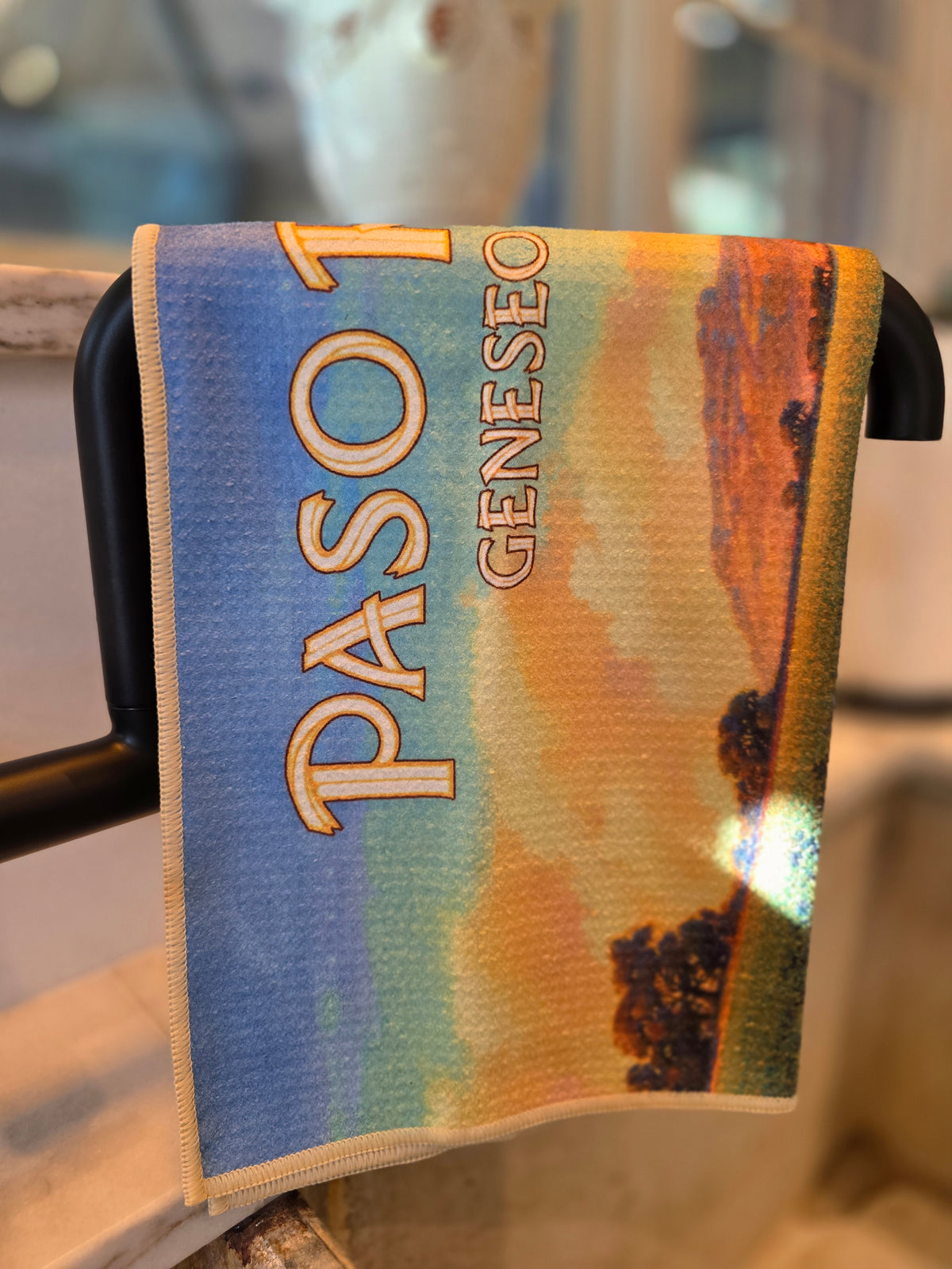 Paso Robles Geneseo District Wine Country Vintage Travel Poster Kitchen Towel