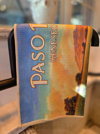 Paso Robles Geneseo District Wine Country Vintage Travel Poster Kitchen Towel